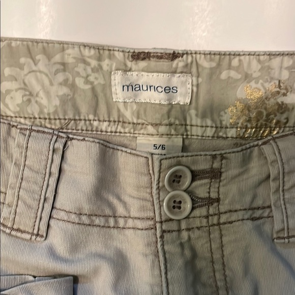 Maurices Tan Flare Wide Leg Jeans Relaxed Fit - Picture 7 of 8